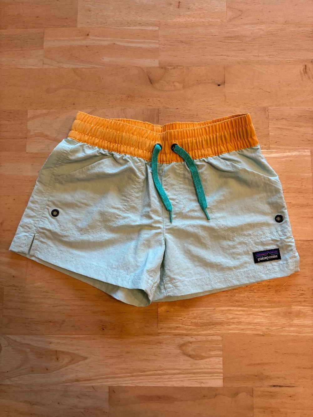 Patagonia Girls Costa Rica Baggies Small, Light Blue